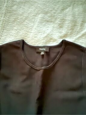 Theory black sleeveless top with peplum Top